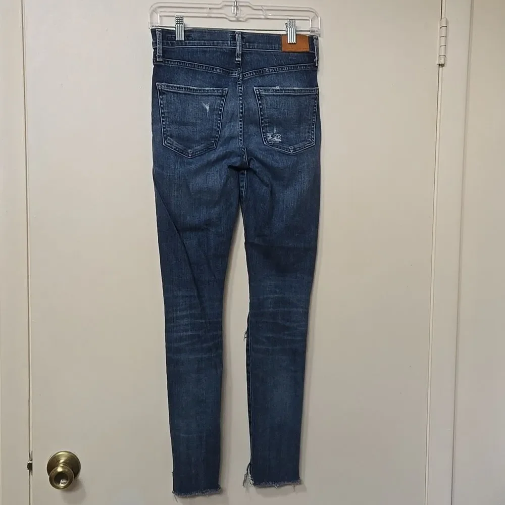Citizen of Humanity Rocket Crop High Rise Skinny Jeans Blue Size 26 Aritzia - Picture 7 of 9